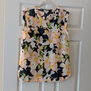 J. Crew Women's Floral Tank Top Blouse, Size S